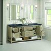 James Martin Vanities 72'' Double Vanity, Whitewashed Oak w/ 3 CM Charcoal Soapstone Quartz Top 330-V72-WWO-3CSP